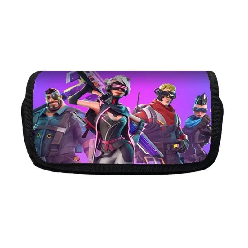 Fortnite Penály Multifunkční Krabička na Psací Potřeby Dětský Velkokapacitní Dvouvrstvý Penál