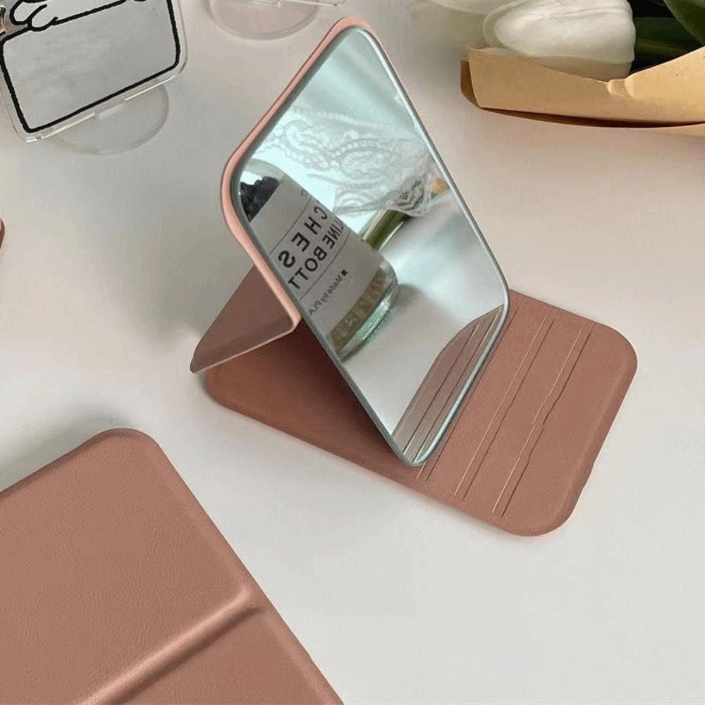 High Definition Desktop Stand Mirror Folding Compact Cosmetic Mirror Makeup Mirror Cosmetic Tools