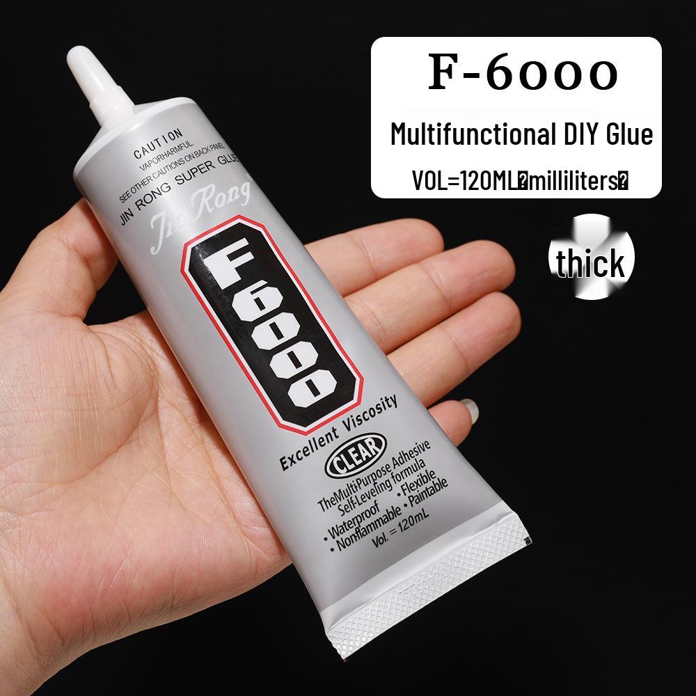 Jinrong F6000 Rhinestone & Mother-of-Pearl Jewelry Glue, 120ml - Universal DIY Craft Adhesive