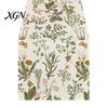 Floral Table Runner for Dining Room Runner, Spring Summer Flower Prints, 72 Inch Botanical Garden Print Farmhouse Cover Home Decor Soft