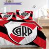 River Plate logo Pattern Bedding Quilt Set Quilt Cover Pillowcase Home Decoration Birthday Gift (1 * duvet cover + 2 * pillowcase, without core)