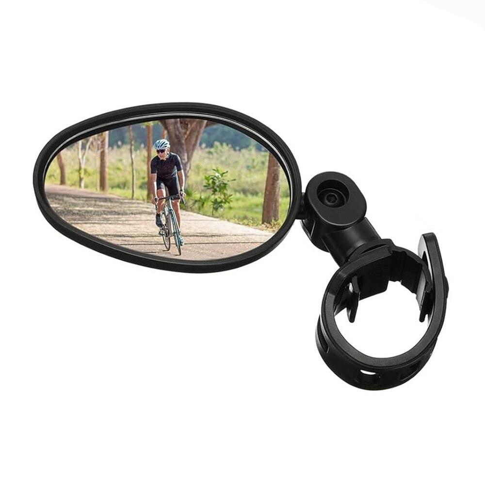 

1pcs Bike Rearview Mirror 360° Adjustable Rotatable Handlebar Convex Mirror Safe Wide Angle For Bicycle Cycling Outdoor Sports чорний