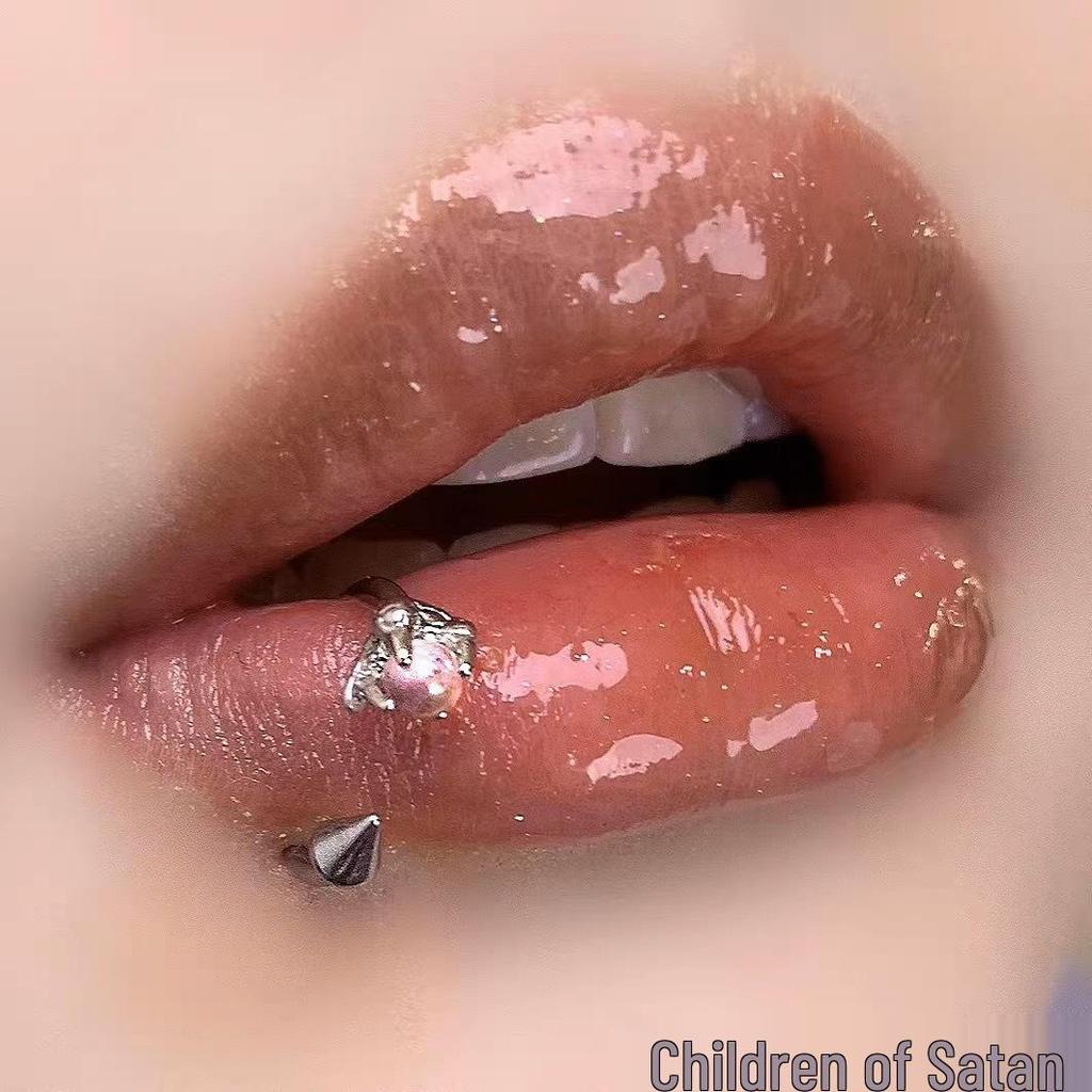 Drachenklaue Titan Lippen- & Ohrpiercing Schmuckset