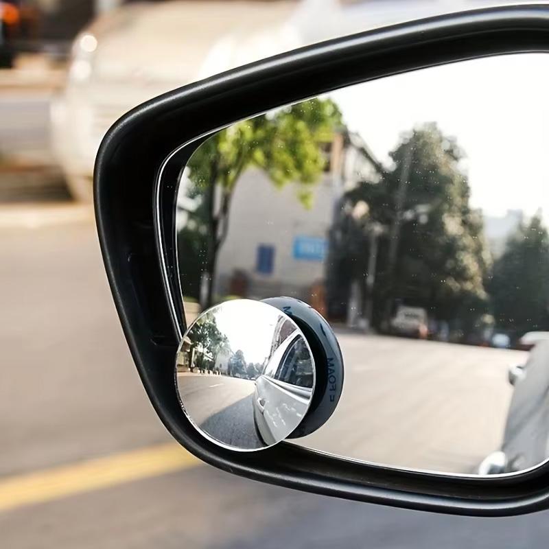 1Pair Car Blind Spot Mirror 360 Degree Adjustable Car Rearview Convex Mirror for Car Reverse Wide Angle Parking Rimless Mirrors