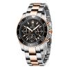 Benyar Men's Stainless Steel Multifunction Chronograph Watch - Luminous, Waterproof S002