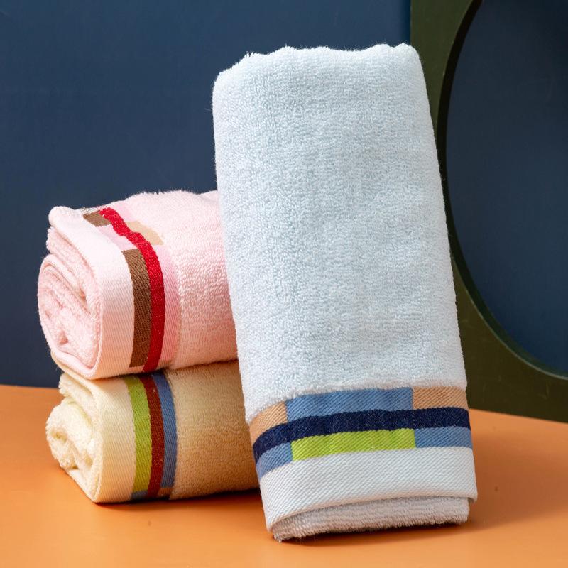 

Полотенце чистый хлопок улучшенный для умывания бытовое мягкое впитывающее хлопок взрослое банное для мужчин и женщин пара лицевое полотенце 34*74