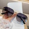 2025 Polygon Women's Fashion Sunglasses: Stylish Metal Frame with High-End Sun Protection.