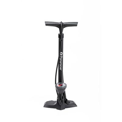 Panaracer Bicycle Air Pump with Long Hose, Pressure Gauge, Compatible with All Valves, Black Resin, BFP-PGAB2-LH
