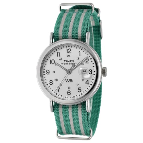 

TIMEX Weekender Унисекс Часы TW2Y08800 Кварцевый механизм, Водонепроницаемость 50 м, Минеральное стекло, Белый циферблат, Латунь