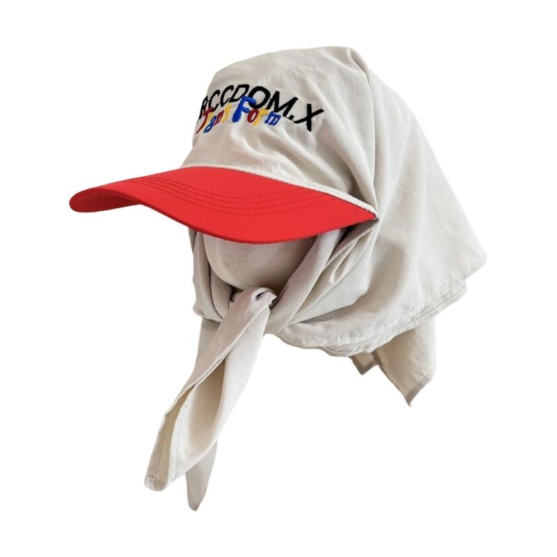 Wide Brimmed Baseball Hat Sun Hat Outdoor Hat Curved Brimmed Kerchief for Exercise Baseball Hat Headwear