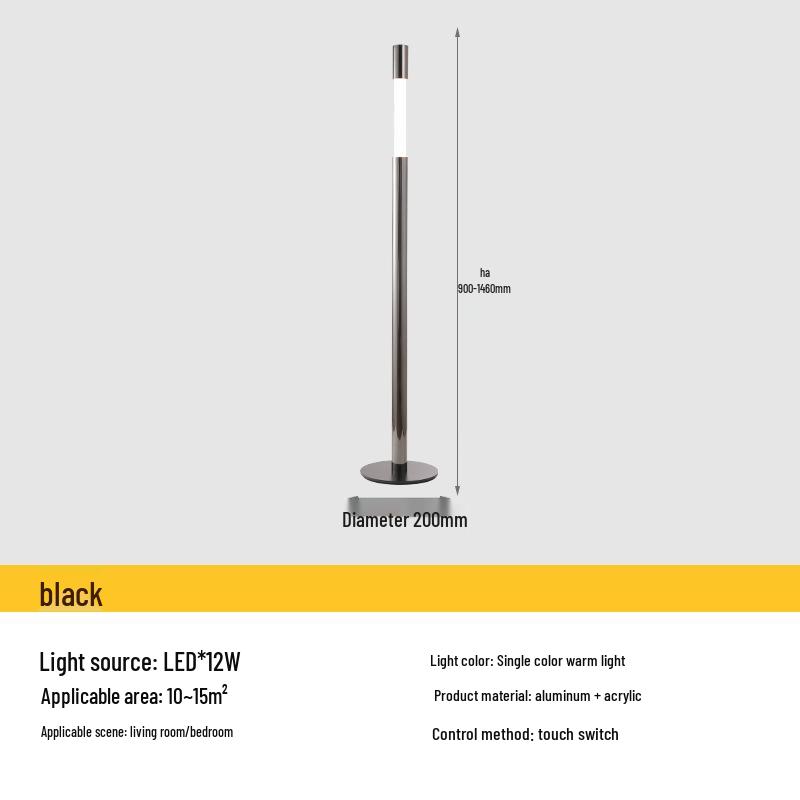 Nordic LED Floor Lamp: Elegant, Adjustable, Touchable Light for Living Room or Study
