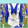 Football Match Cheerleader Girl Performance Costume Set For Performance And Event Use