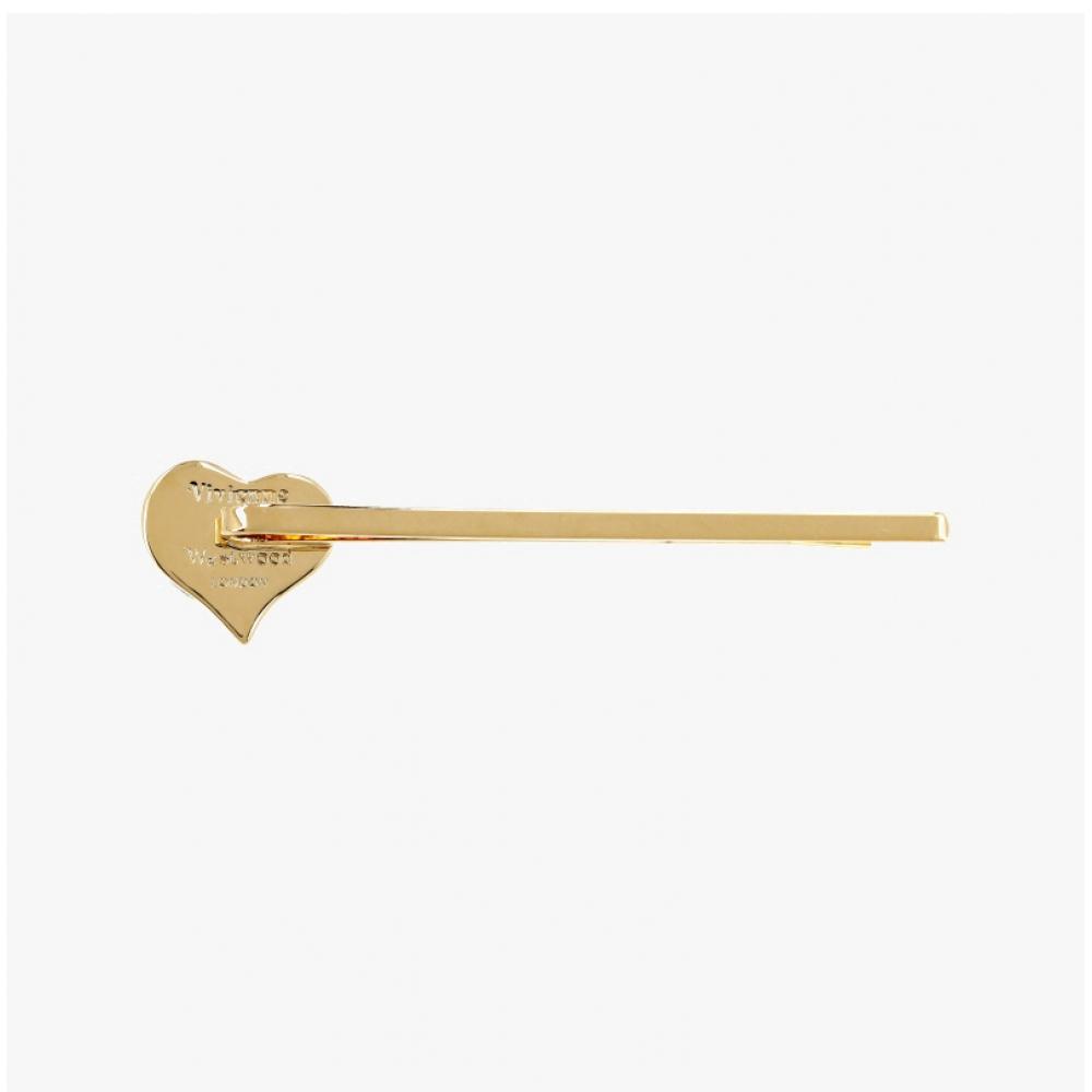 Vivienne Westwood Petra Heart Barbie Pin Hair Clip 67030018 02r782