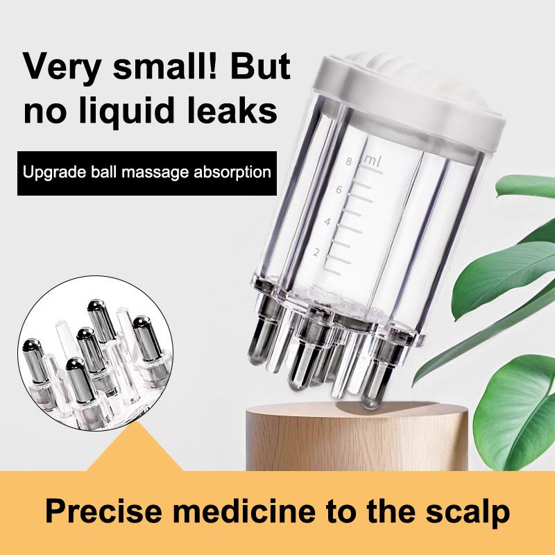 Hoofdhuid Applicator Minoxidil 1-8ml Essence Haargroei Vloeistof Bal Massagekop Medicijn Toediening Smeer Vloeistof Gids Kam