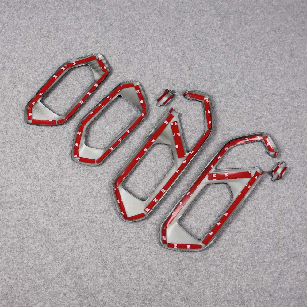 RUIQ Toyota New RAIZE 200-serien Exklusiv Interiör Fram Bak Innerdörrhandtag Dekor Toyota RAIZE Exklusiv Design Fiber Svart (Kol