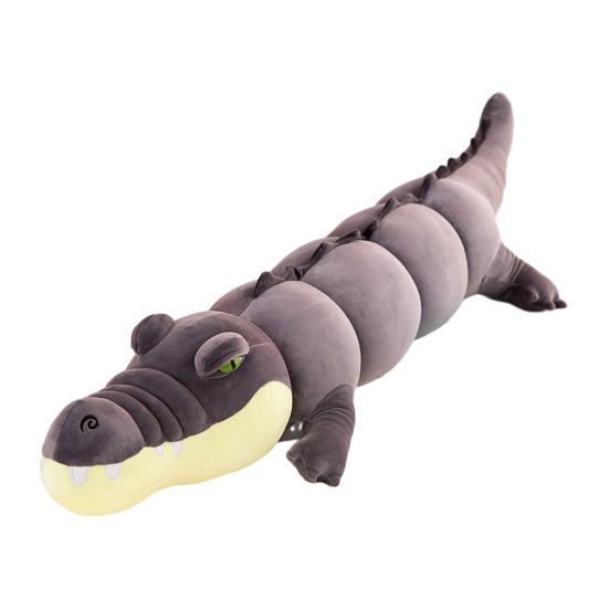 Long Crocodile Plush Pillow Soft Segmented Stuffed Animal for Hugging & Decor Unique Gift for Kids Adults