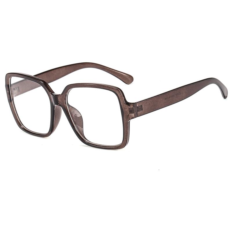 New Black Thick Frame Glasses Frame Square Flat Light Mirror Men And Women Internet Celebrity Flat Light Mirror Z3337