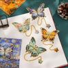 Vintage Butterfly Metal Bookmark With Long Tassel Creative Stationery Gift For Book Lovers Readers Teachers Students School Gift