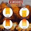 E27LED Flame Light Effect Halloween Christmas Bulb Flashing Simulation Fire Light Yellow/blue Flame