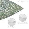 William Morris Garden Floral Leaves Pillowcase Polyester Linen Velvet Printed Zip Decorative Pillow Case Home Cushion Case 18"