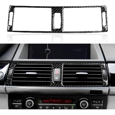 Auto Air Vent Aufkleber Center Console Ac Aufkleber Carbon Faser Dekoration Geeignet für Bmw X5 E70 X6 E71 2007 2008 2009 2010 2011 2012 2013 2014