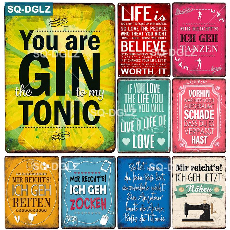 

[SQ-DGLZ] Металлический знак You Are GIN, винтажная металлическая табличка, декор для паба, бара, Настенный декор, жестяные знаки, плакат о жизни, подарок