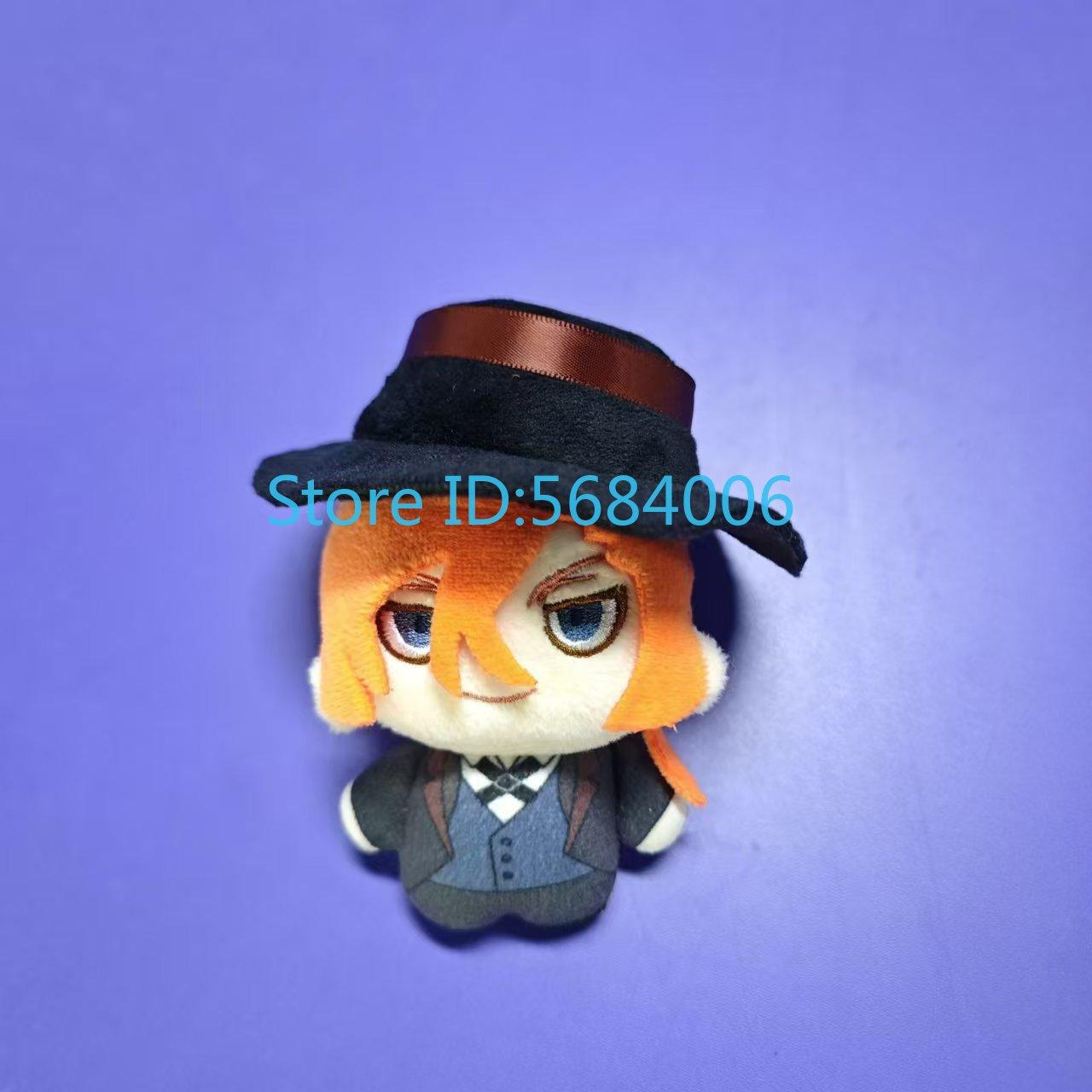 10cm Anime Bungou Stray Dogs Pluche Pop Nakahara Chuuya Edogawa Rampo Knuffel Voor Anime Fans Collectie 10cm