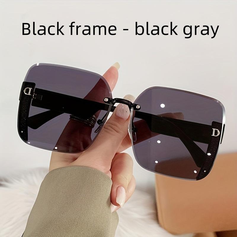 New INS style square frame sunglasses for women with anti UV gradient lens trendy fashion accessory