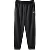 Colorful Casual Series Solid Logo Elastic Waistband Tapered Knit Sports Pants Men Pants Carbon-Black L322M090-0018