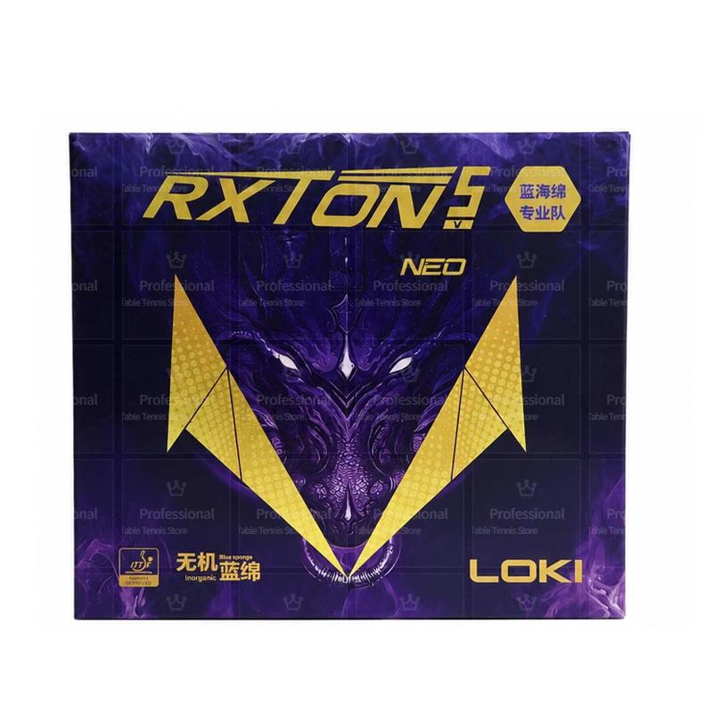 2026 New LOKI RXTON 5 NEO Table Tennis Rubber Sticky Loop Spin Offensive Ping Pong Sponge 100% Original Loki Ping Pong Rubber