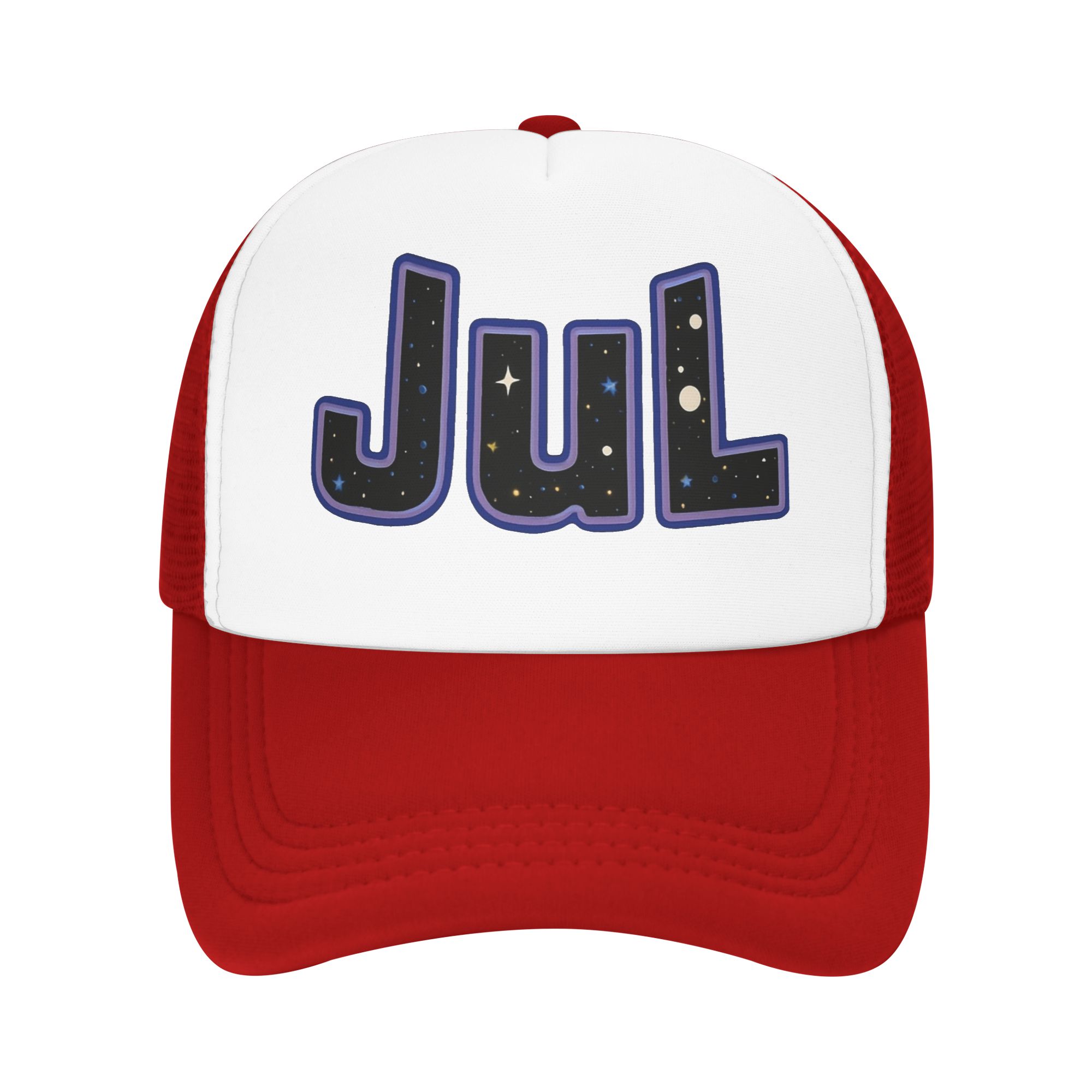 JUL Rapper Logo Mesh Baseball Cap Unisex Women Casual Trucker Worker Cap  Hats Adjustable Summer Trucker Hats One Size