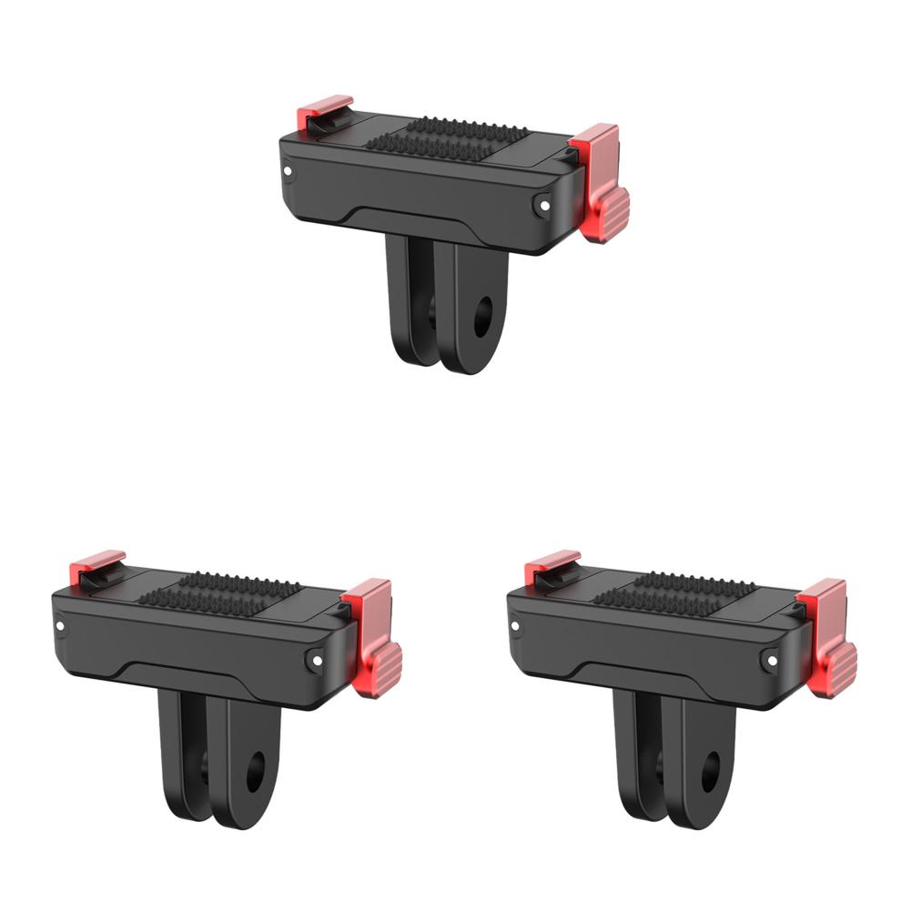 1/2/3 Peças Adaptador de Montagem Magnético de Liberação Rápida para DJI Osmo Action 5 Pro/4/3 Suporte de Extensão de Câmera com Duas Garras Adaptador de Tripé