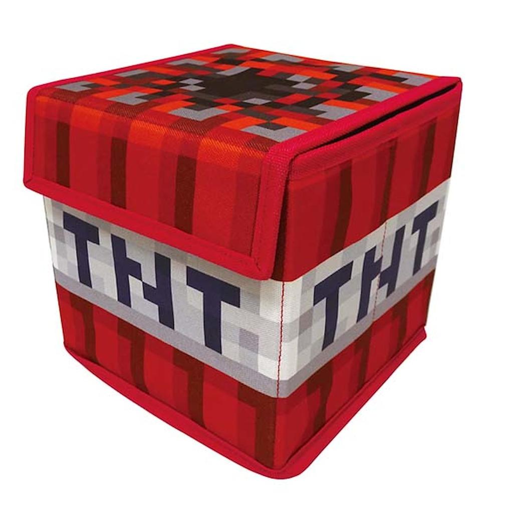 K Company Minecraft Tisch-Truhe mit H18 x B18 x T18cm TNT, MCT-TCH2-TN,