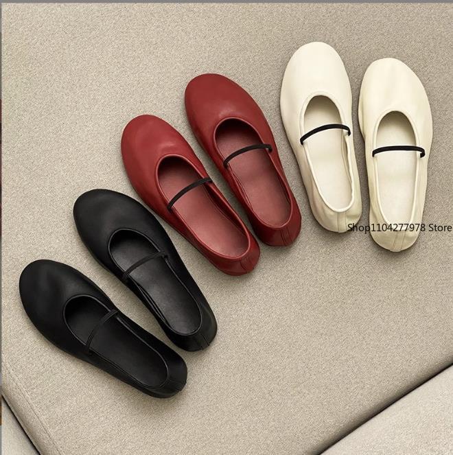 Fashion Designers Woman Flats Shoes Fashion Shallow Slip On Women Soft Sole Ballet Shoes Ladies Casual Outdoor Ballerina Shoe Mary Jane
