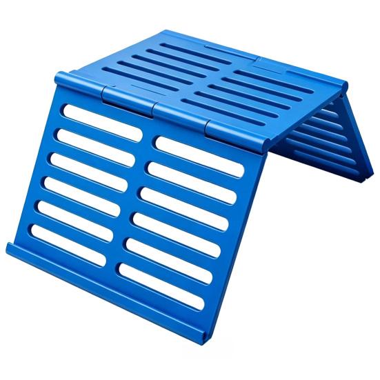 Mahjong Card Holder for Table 3D Printed Angled Viewing Display Rack Under-Mat Slide-in