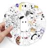Ghost Creative Trend Graffiti Stickers: 50 Cartoon Decals for Suitcases, Skateboards, Scooters, Tablets, and Cars
