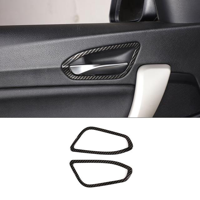 ABS Carbon Fiber Car Center Control Interior Decoration Sticker For BMW 1 2 Series F20 F21 F22 F23 2012-2018 Car Accessories
