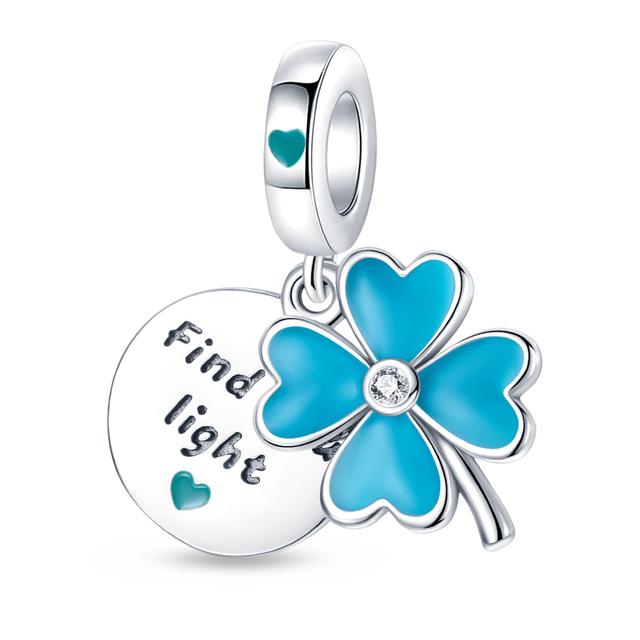 Fashion 925 Sterling Silver Luminous Change Color Animal Star Charms Beads Pendant Fit Necklace Bracelet Jewelry Women