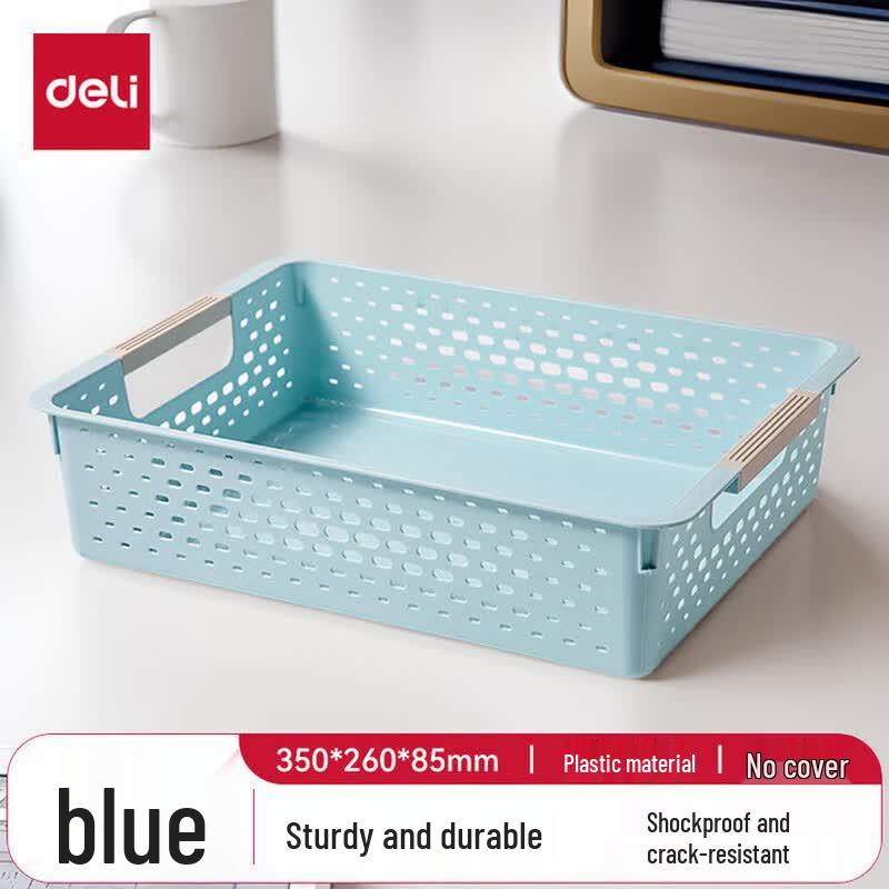 Deli PB112 Hollow Plastic Storage Basket синий