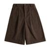 High-Waisted Women's Woolen Shorts - Autumn/Winter 2026, Old Money Style, Six-Point, Wide-Leg, Thick Mid-Length.