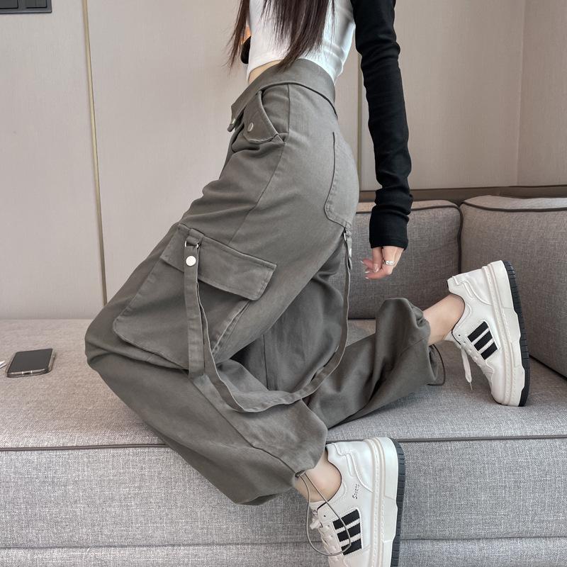 2026 Autumn Women's High Waist Elastic Cuff Harem Workwear Pants