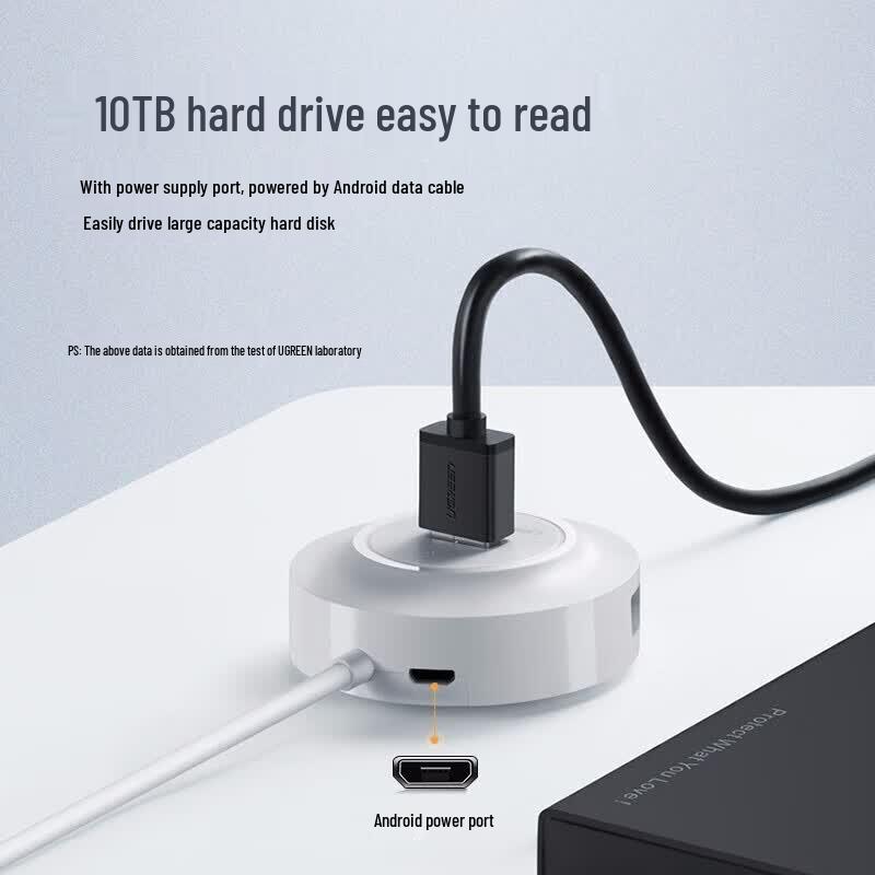 UGREEN USB 2.0 4-Port USB-C Hub черный
