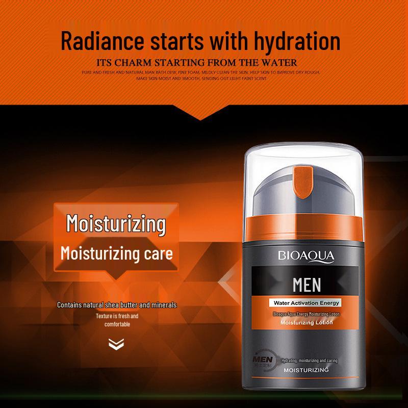 BIOAQUA Revitalizing Men's Face Cream: Skin Activating & Moisturizing Lotion for Men's Care