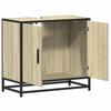 Bathroom Vanity Cabinet Sonoma Oak Finish 65 X 33 X 60 Cm Particleboard