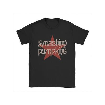 Camiseta Smashing Pumpkins Hombre Camiseta Vintage Cuello Redondo Camiseta Manga Corta Tops Idea de Regalo