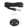 Adeline AD 35 Mini Piezo-Tonabnehmer Kontaktmikrofon Schallwandler mit 6,35 mm Ausgangsklinke 3 Meter Kabel für Akustik