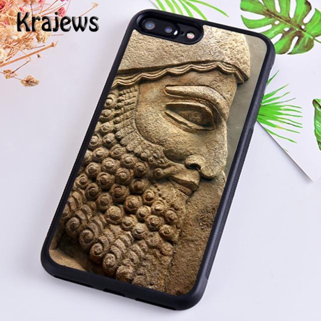 Krajews Lamassu Assyrian Mesopotamian Phone Case Cover For iPhone 17 Air 16 15 14 plus 11 12 13 pro max coque