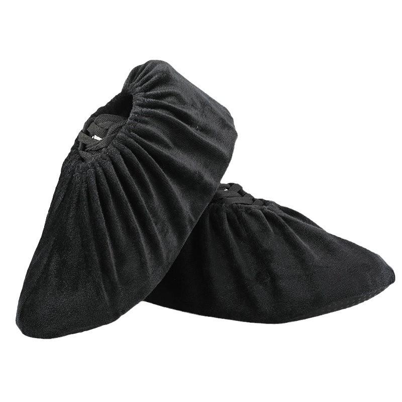 Thickened Non-Slip Adult Fleece Shoe Covers for Indoor Use, Reusable and Washable.
