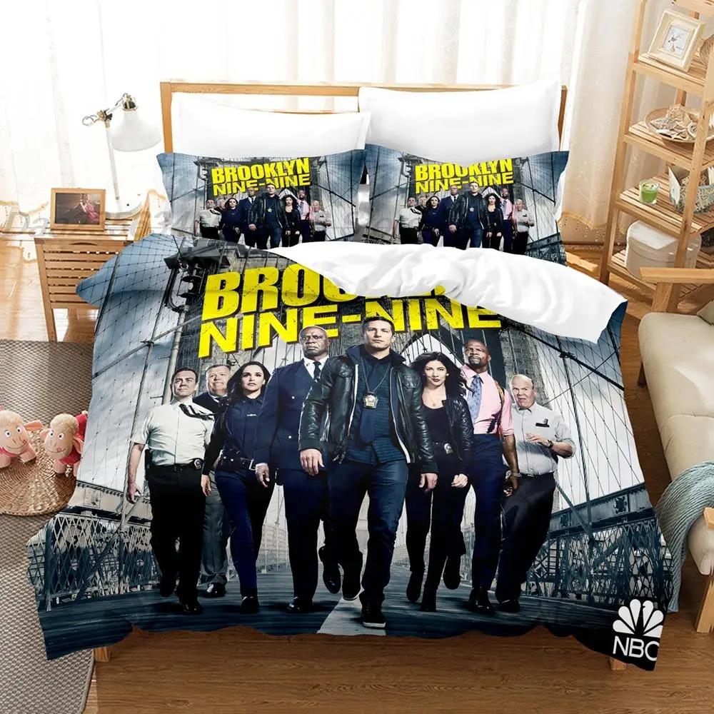 

Brooklyn-Nine-Nine Bedding Set Single Twin Full Queen King Size Bed Set Aldult Boys Bedroom Duvetcover Sets 3D Print New EU Single(135*200cm)3pcs