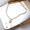Jewelry Fashion Accessories Lotus Shape Korean Style Necklace Crystal Pendant Women's Necklace